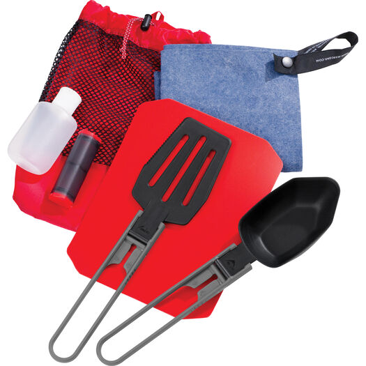 A cooking tool for camping, hiking, or anyone low on space